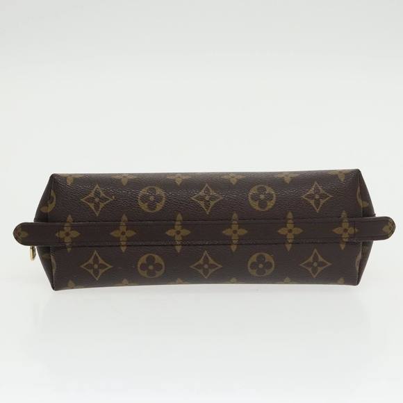 LOUIS VUITTON Monogram Trousse Demi Ronde Cosmetic Pouch M47520 LV Auth 100585 - Picture 6 of 16